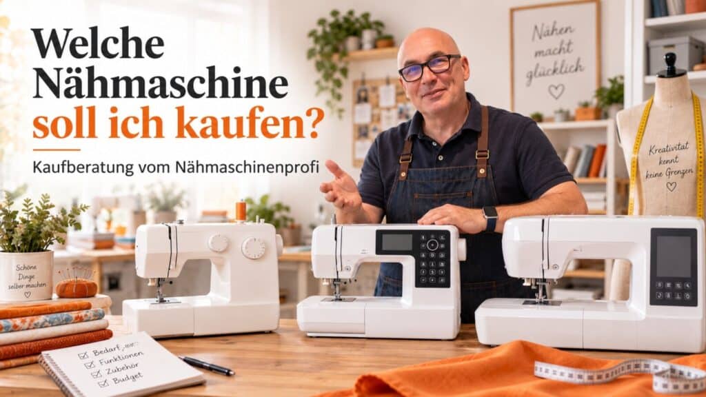 Welche Nähmaschine soll ich kaufen? Kaufberatung vom Profi 2 Kaufberatung von Fred Lange, dem Nähmaschinenprofi